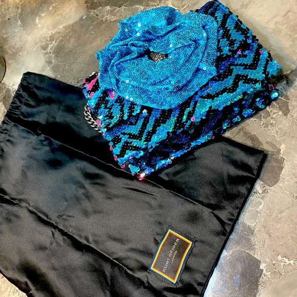 Mini Kurt Geiger,sequin crossbody or tote - Picture 2 of 4